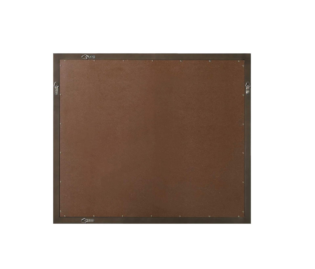 Noah Rectangle Wood Mirror 42 X 36 In Chocolate Oak