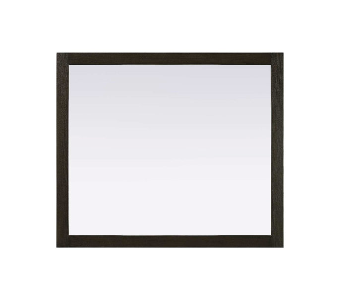 Noah Rectangle Wood Mirror 42 X 36 In Chocolate Oak