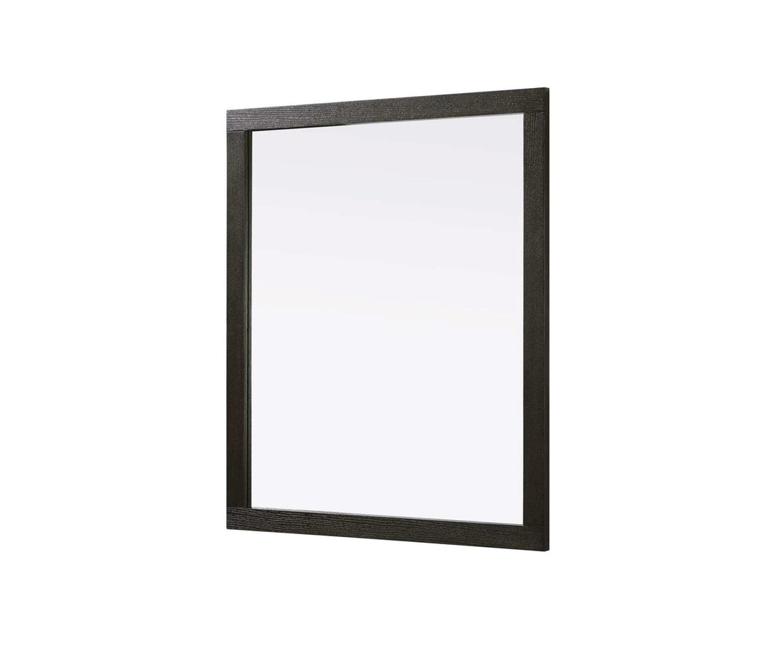 Noah Rectangle Wood Mirror 42 X 36 In Chocolate Oak