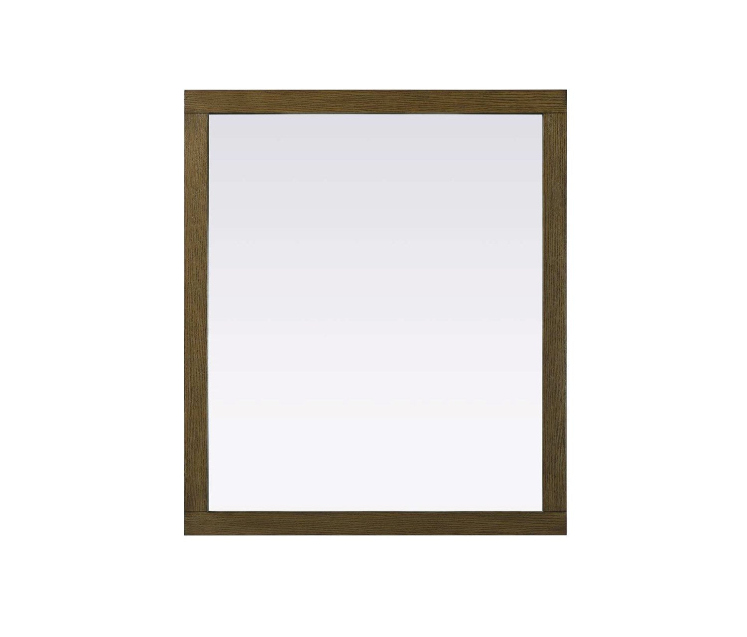 Noah Rectangle Wood Mirror 42 X 36 In Hazel Oak by Elegant Kitchen and Bath