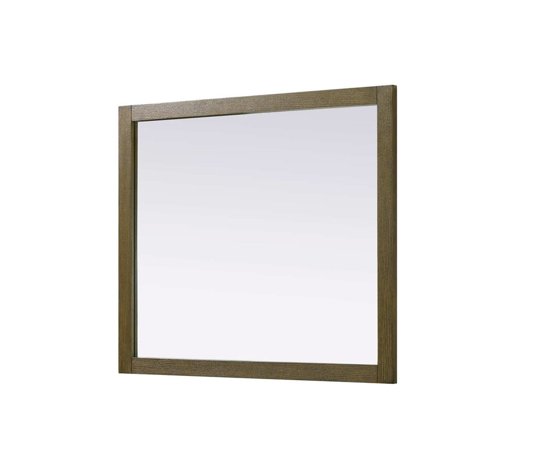 Noah Rectangle Wood Mirror 42 X 36 In Hazel Oak