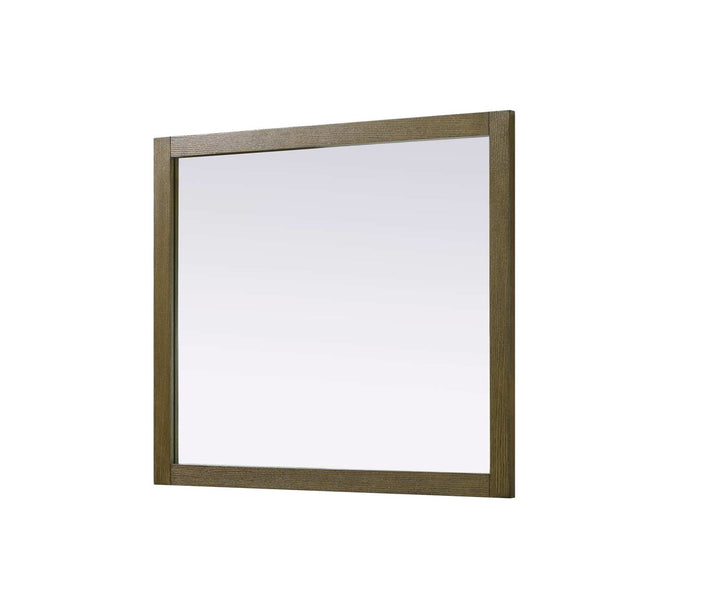 Noah Rectangle Wood Mirror 42 X 36 In Hazel Oak