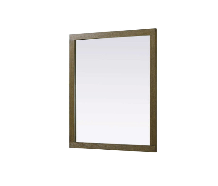 Noah Rectangle Wood Mirror 42 X 36 In Hazel Oak