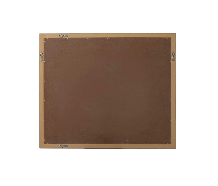 Noah Rectangle Wood Mirror 42 X 36 In Honey Teak