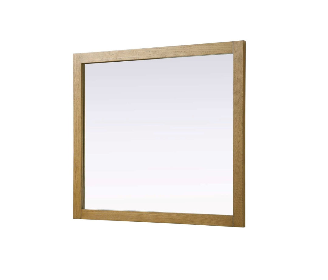 Noah Rectangle Wood Mirror 42 X 36 In Honey Teak