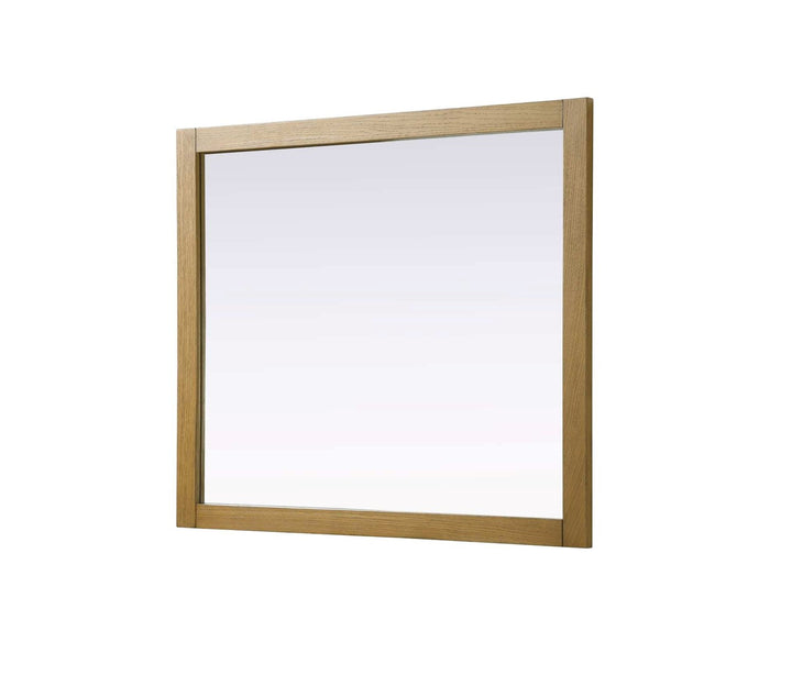 Noah Rectangle Wood Mirror 42 X 36 In Honey Teak