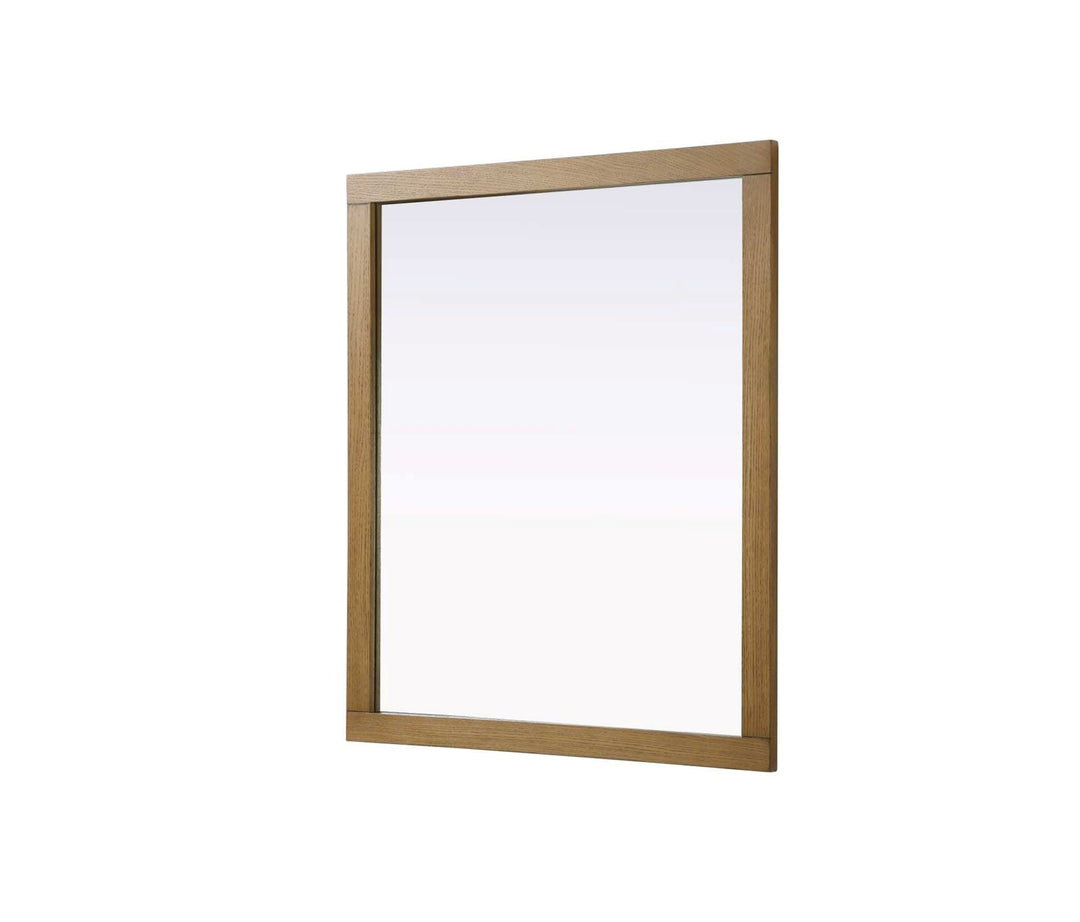 Noah Rectangle Wood Mirror 42 X 36 In Honey Teak