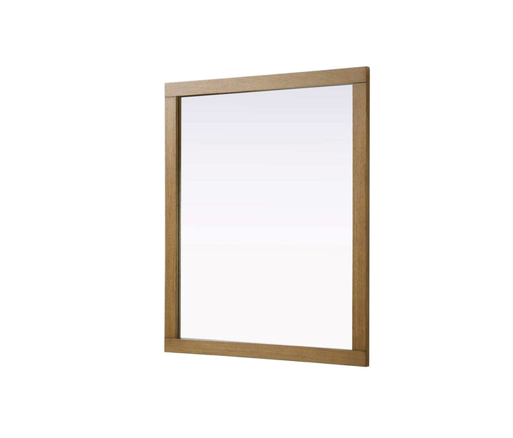 Noah Rectangle Wood Mirror 42 X 36 In Honey Teak