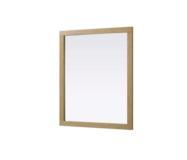 Noah Rectangle Wood Mirror 42 X 36 In Linen Oak