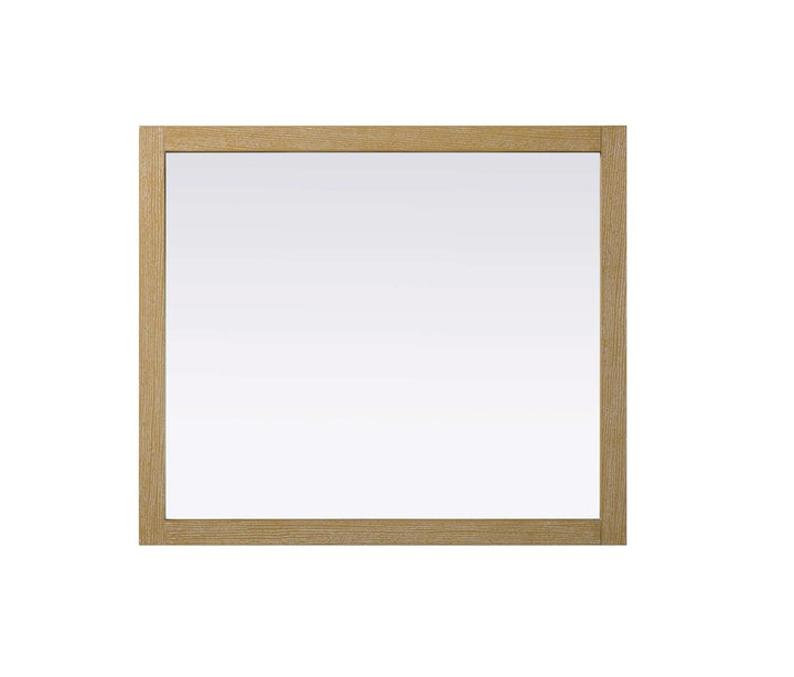 Noah Rectangle Wood Mirror 42 X 36 In Linen Oak