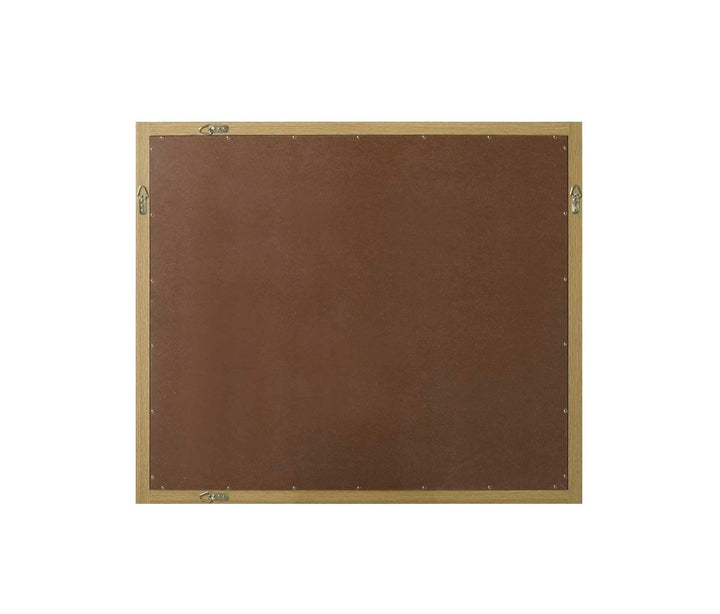 Noah Rectangle Wood Mirror 42 X 36 In Honey Brown