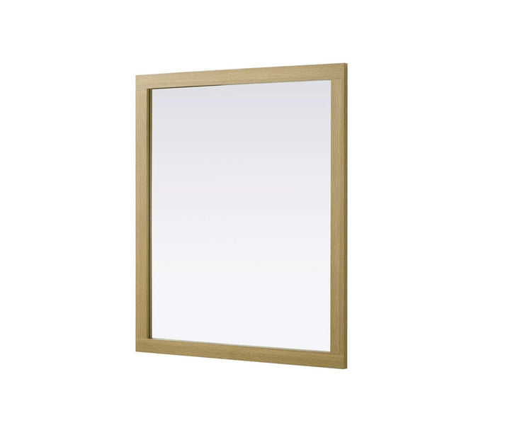 Noah Rectangle Wood Mirror 42 X 36 In Honey Brown