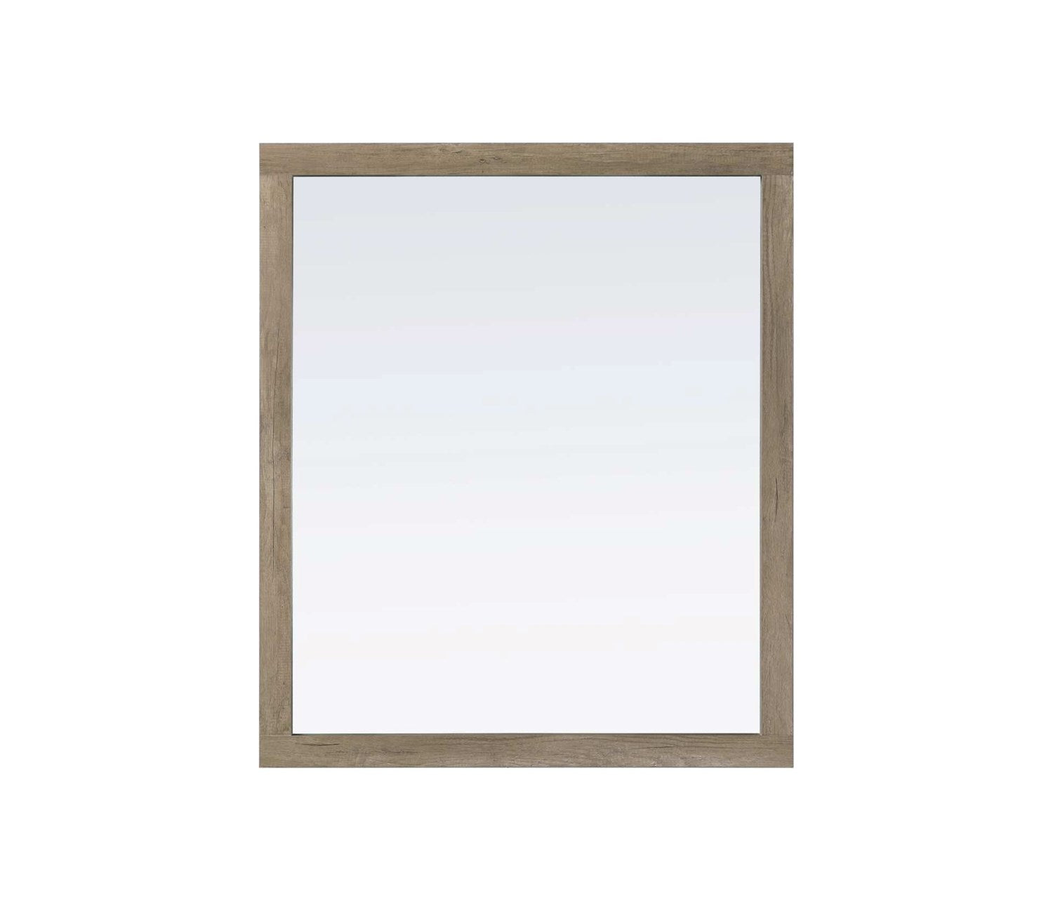 Noah Rectangle Wood Mirror 42 X 36 In Natural Oak by Elegant Kitchen and Bath