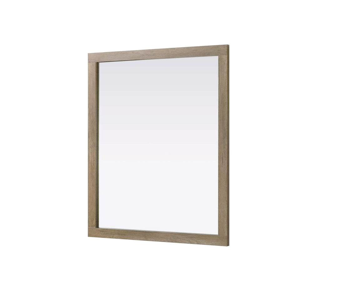 Noah Rectangle Wood Mirror 42 X 36 In Natural Oak
