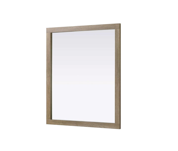 Noah Rectangle Wood Mirror 42 X 36 In Natural Oak