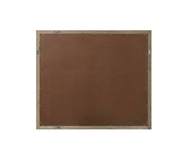 Noah Rectangle Wood Mirror 42 X 36 In Natural Oak