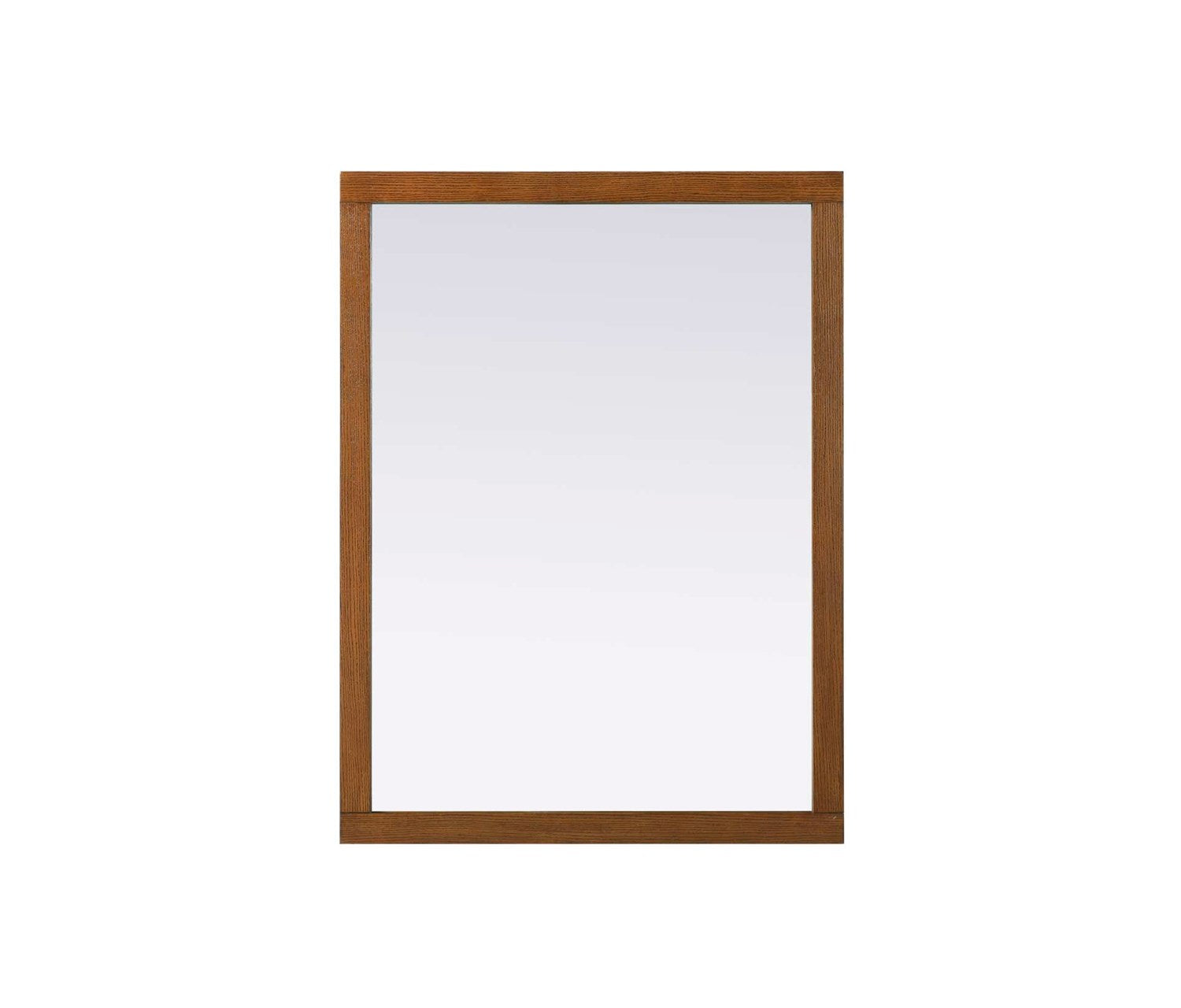 Noah Rectangle Wood Mirror 48 X 36 In Brandy Walnut by Elegant Kitchen and Bath