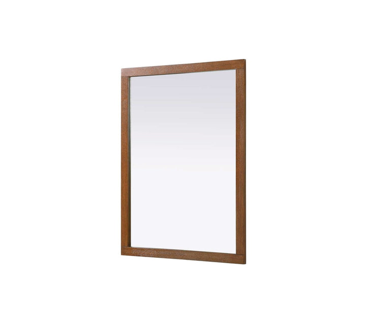 Noah Rectangle Wood Mirror 48 X 36 In Brandy Walnut