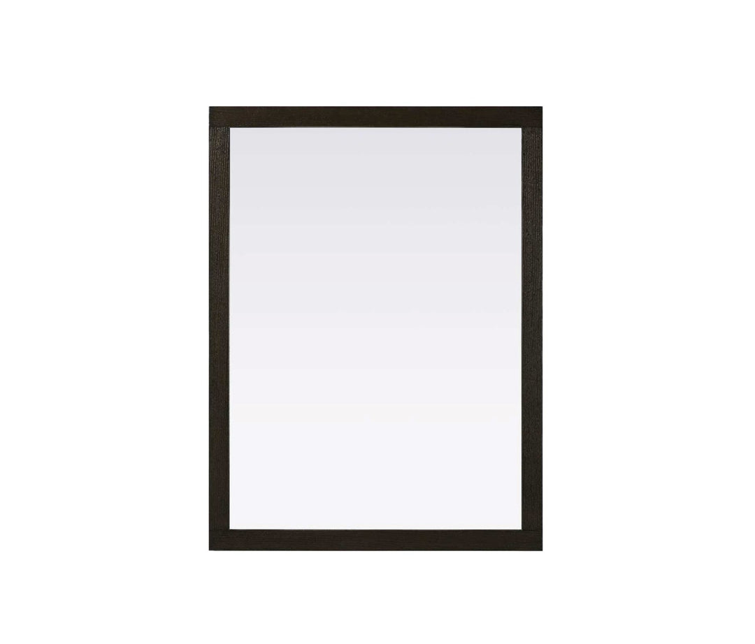 Noah Rectangle Wood Mirror 48 X 36 In Chocolate Oak by Elegant Kitchen and Bath