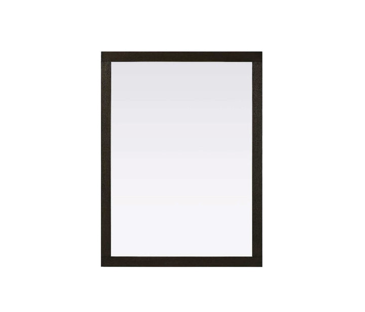 Noah Rectangle Wood Mirror 48 X 36 In Chocolate Oak by Elegant Kitchen and Bath