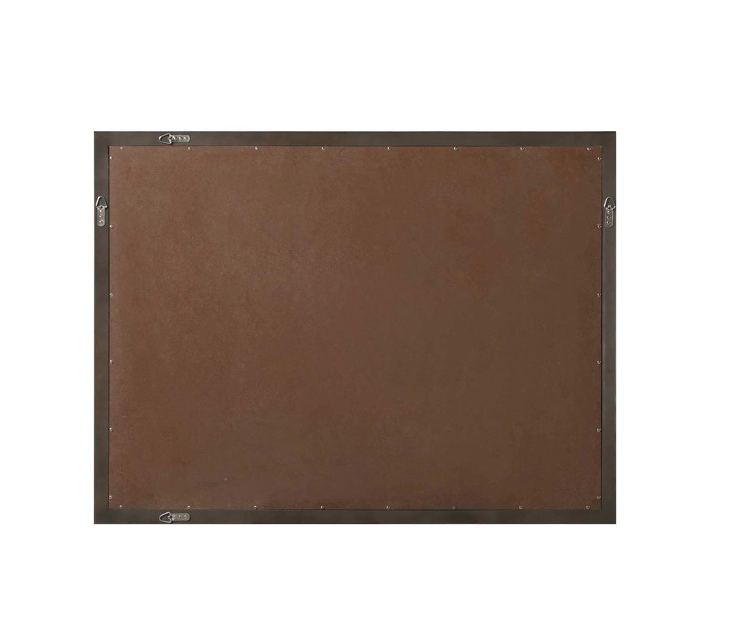 Noah Rectangle Wood Mirror 48 X 36 In Chocolate Oak