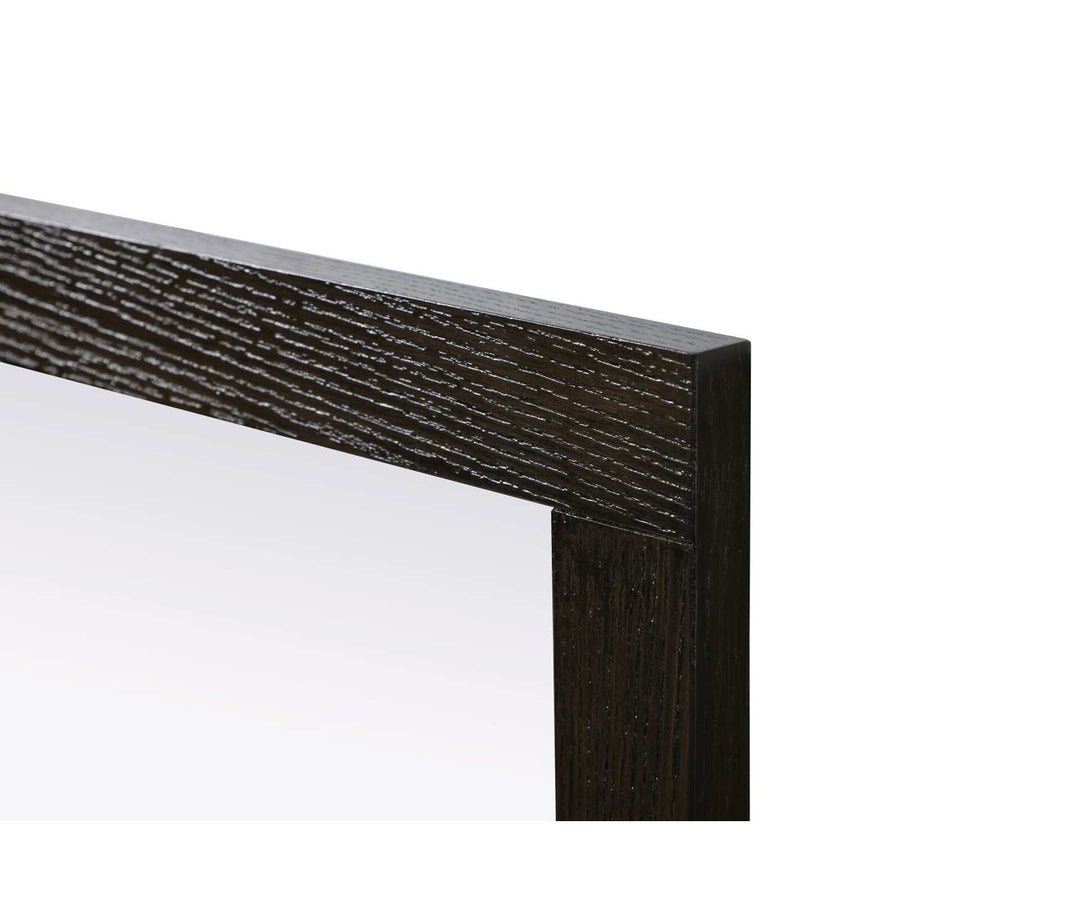Noah Rectangle Wood Mirror 48 X 36 In Chocolate Oak