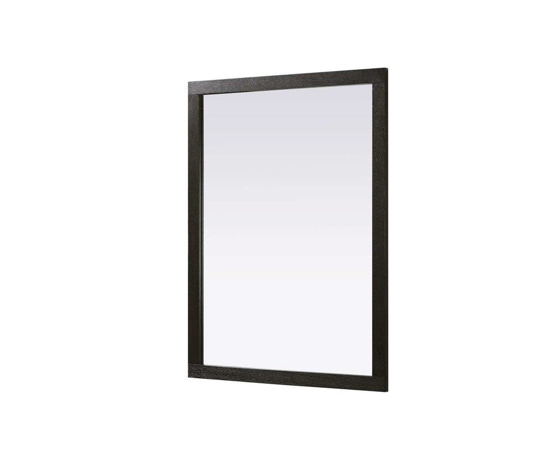 Noah Rectangle Wood Mirror 48 X 36 In Chocolate Oak