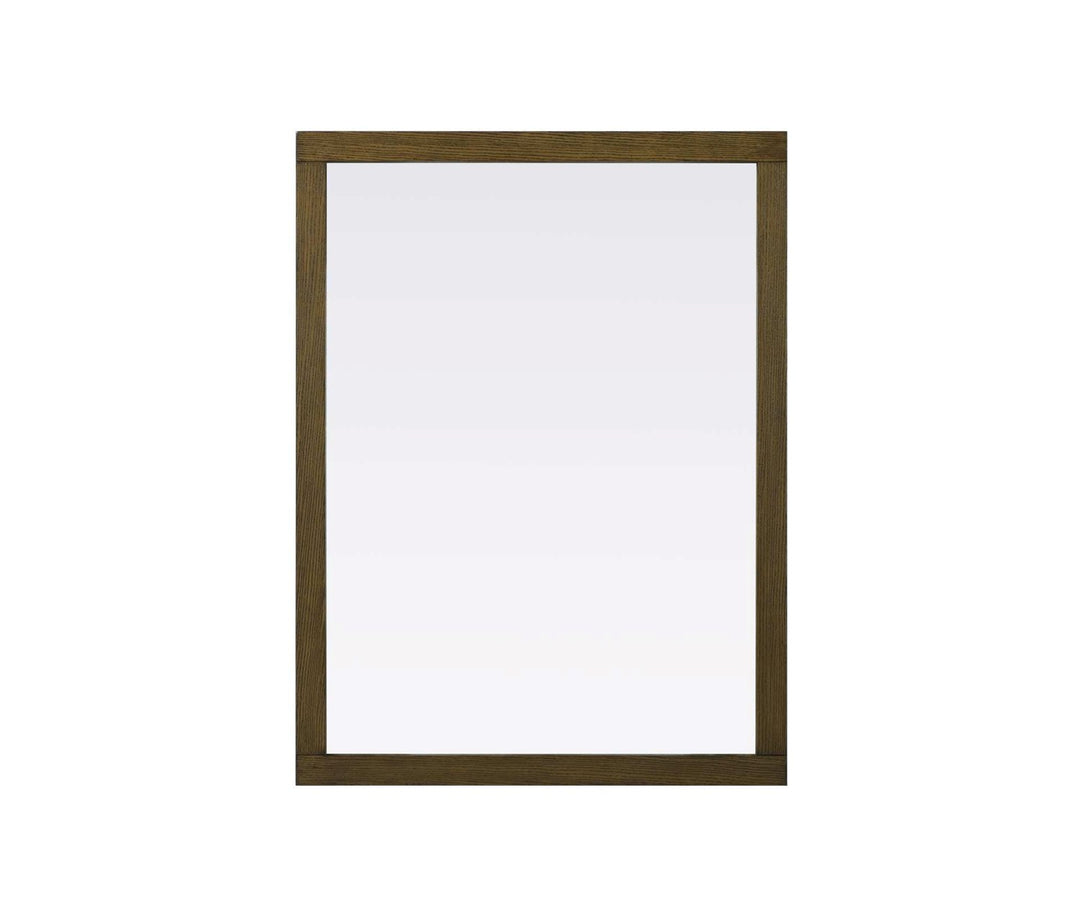 Noah Rectangle Wood Mirror 48 X 36 In Hazel Oak by Elegant Kitchen and Bath