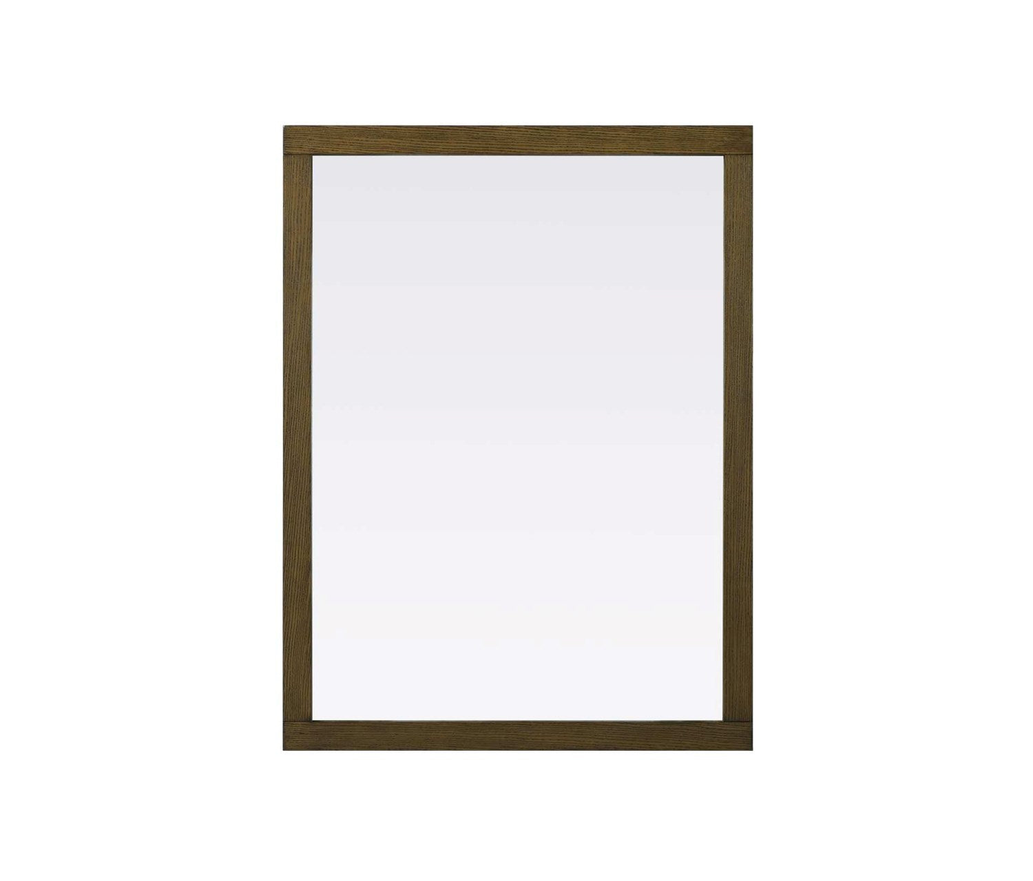Noah Rectangle Wood Mirror 48 X 36 In Hazel Oak by Elegant Kitchen and Bath