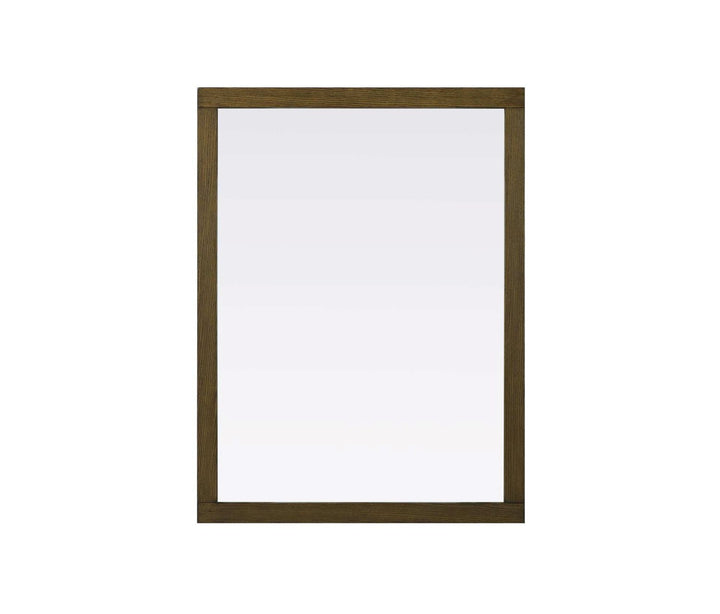 Noah Rectangle Wood Mirror 48 X 36 In Hazel Oak by Elegant Kitchen and Bath
