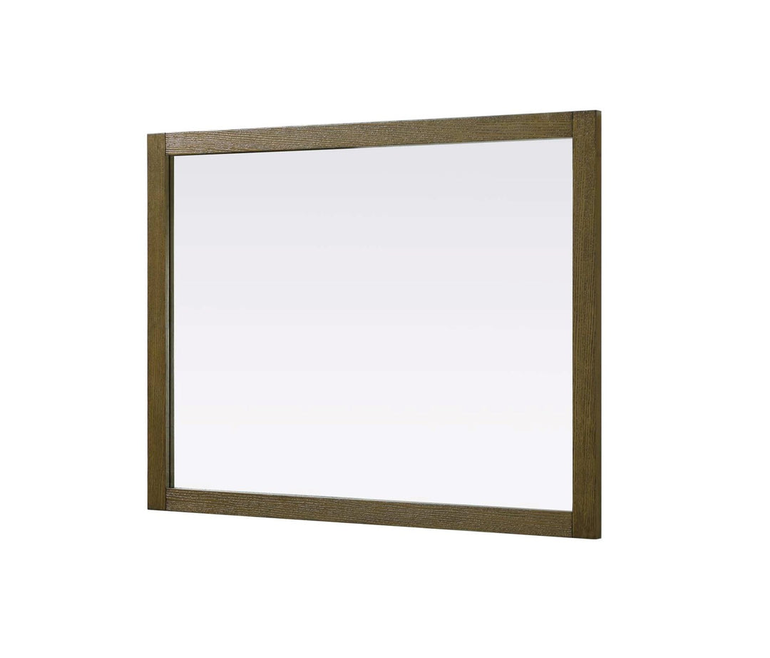 Noah Rectangle Wood Mirror 48 X 36 In Hazel Oak