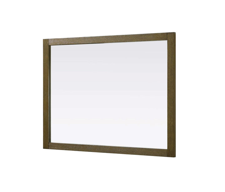 Noah Rectangle Wood Mirror 48 X 36 In Hazel Oak