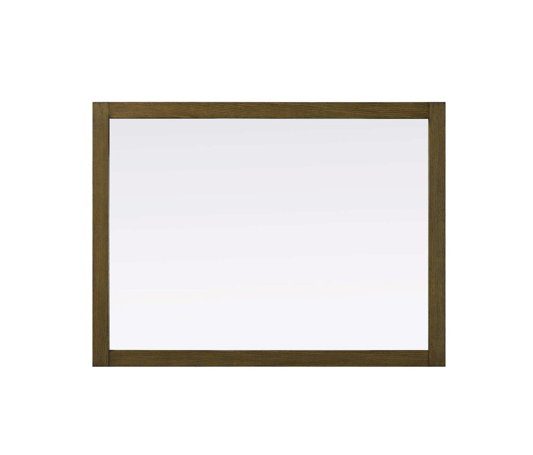 Noah Rectangle Wood Mirror 48 X 36 In Hazel Oak
