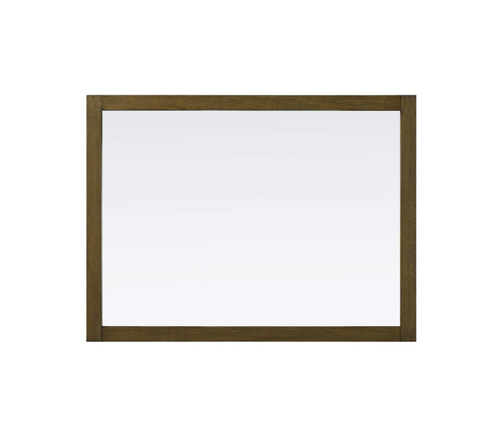 Noah Rectangle Wood Mirror 48 X 36 In Hazel Oak