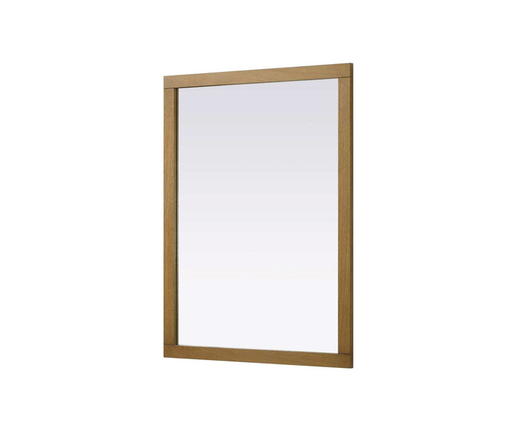 Noah Rectangle Wood Mirror 48 X 36 In Honey Teak