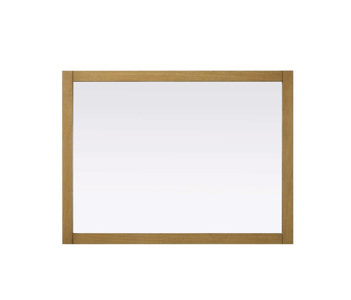 Noah Rectangle Wood Mirror 48 X 36 In Honey Teak