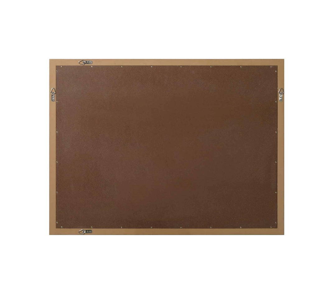 Noah Rectangle Wood Mirror 48 X 36 In Honey Teak