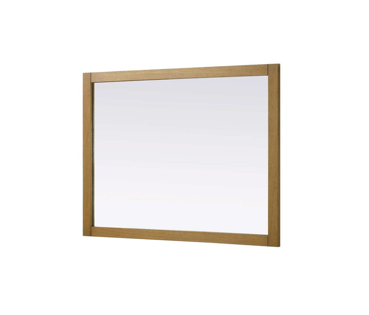 Noah Rectangle Wood Mirror 48 X 36 In Honey Teak