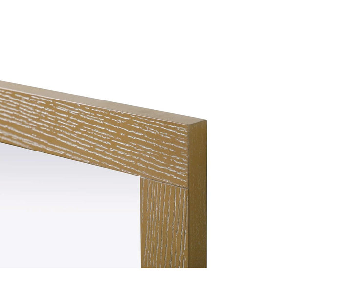 Noah Rectangle Wood Mirror 48 X 36 In Linen Oak