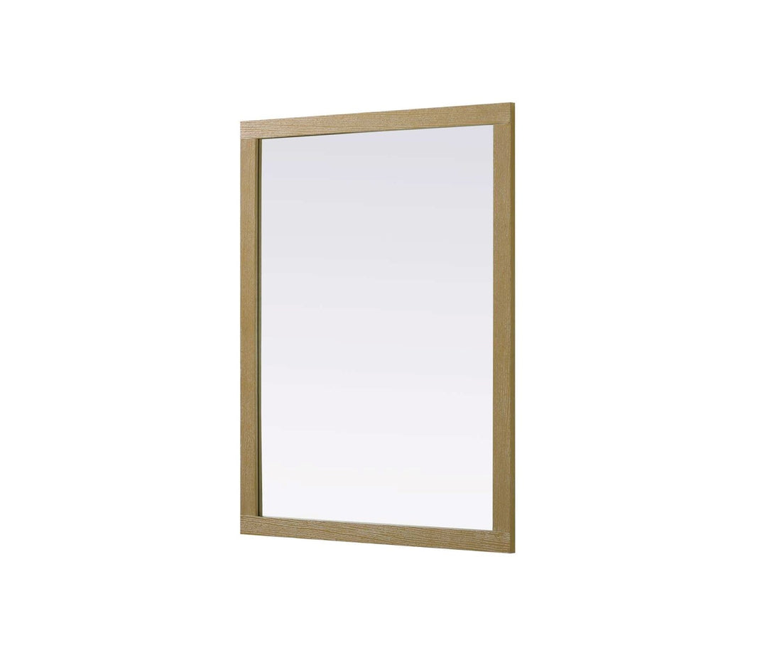 Noah Rectangle Wood Mirror 48 X 36 In Linen Oak