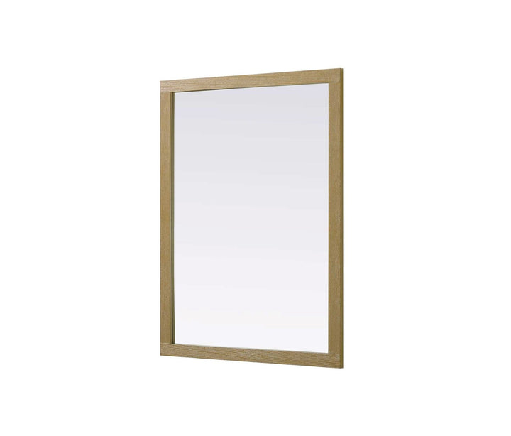 Noah Rectangle Wood Mirror 48 X 36 In Linen Oak