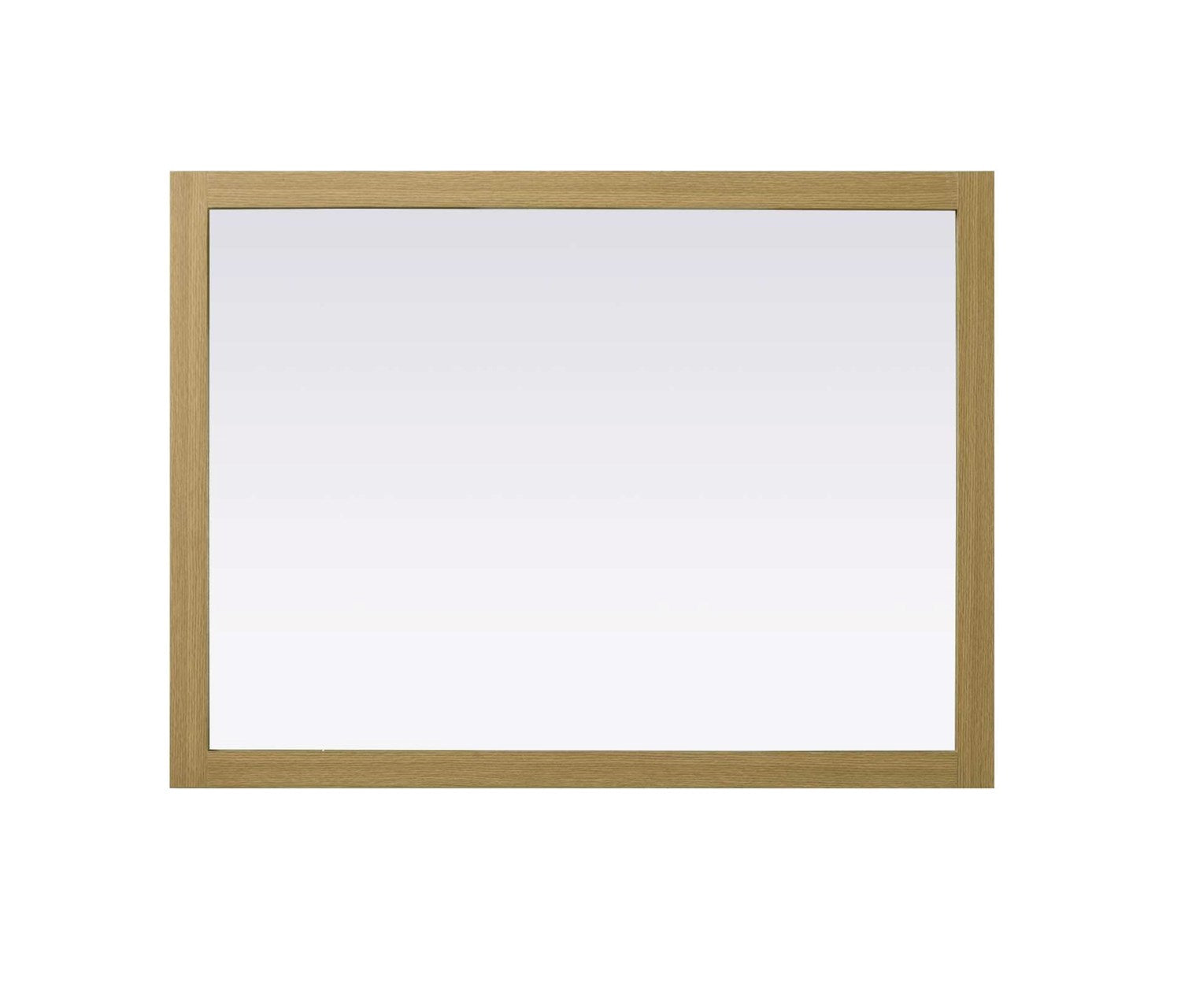 Noah Rectangle Wood Mirror 48 X 36 In Honey Brown