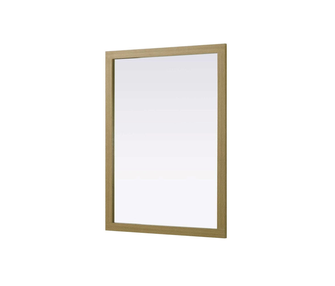 Noah Rectangle Wood Mirror 48 X 36 In Honey Brown