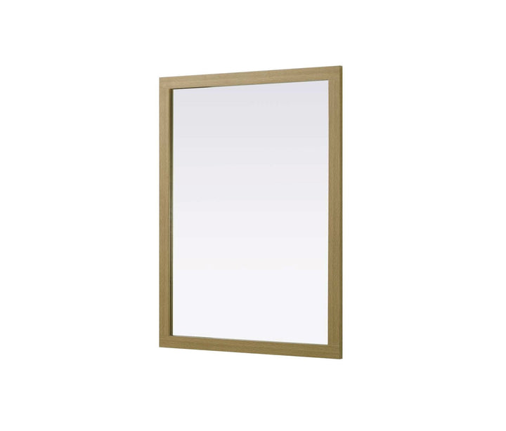 Noah Rectangle Wood Mirror 48 X 36 In Honey Brown