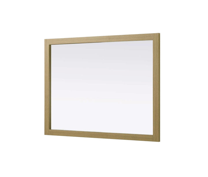 Noah Rectangle Wood Mirror 48 X 36 In Honey Brown