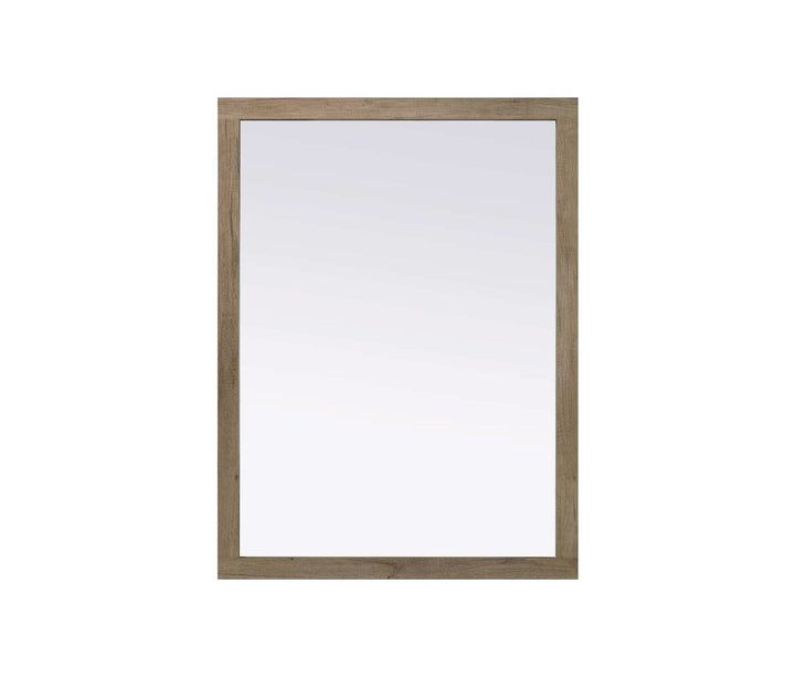 Noah Rectangle Wood Mirror 48 X 36 In Natural Oak by Elegant Kitchen and Bath