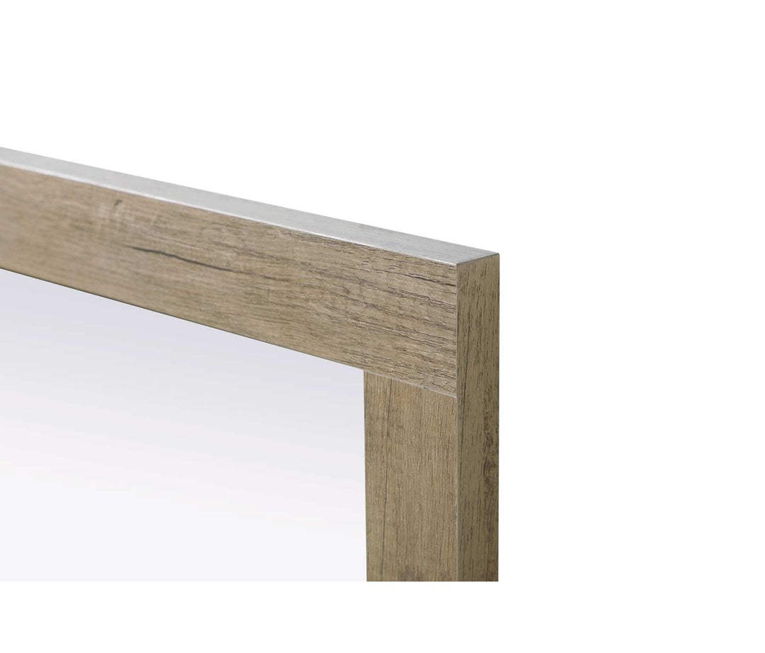 Noah Rectangle Wood Mirror 48 X 36 In Natural Oak