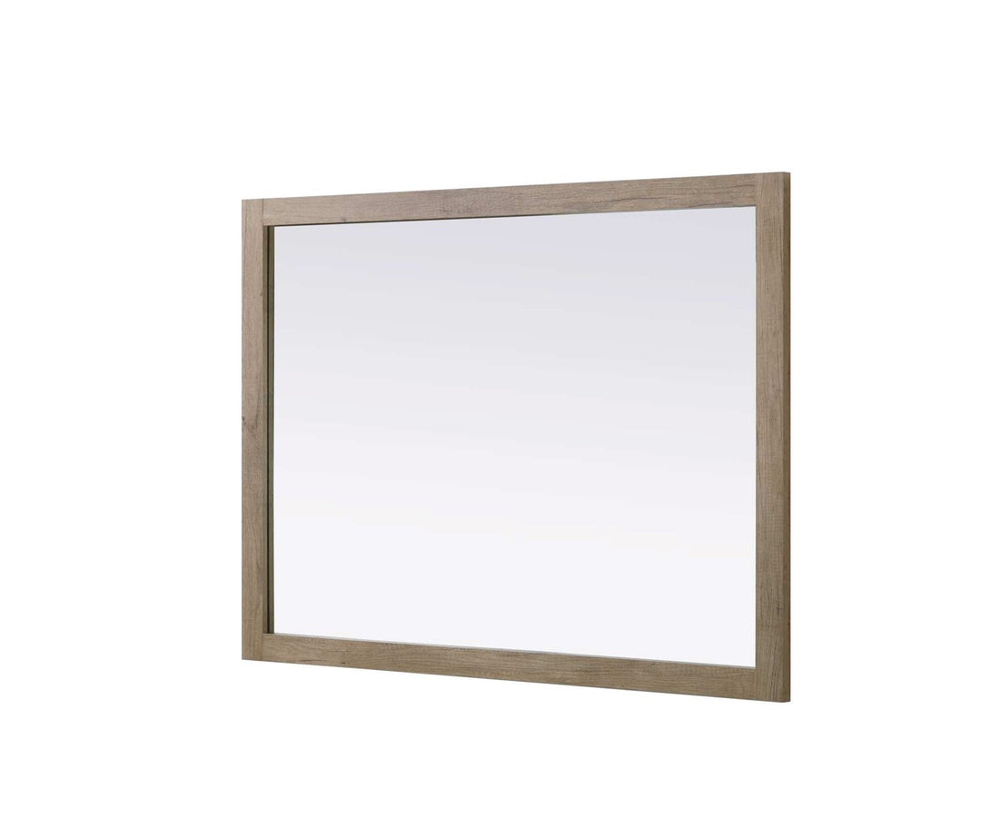 Noah Rectangle Wood Mirror 48 X 36 In Natural Oak