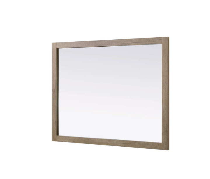 Noah Rectangle Wood Mirror 48 X 36 In Natural Oak