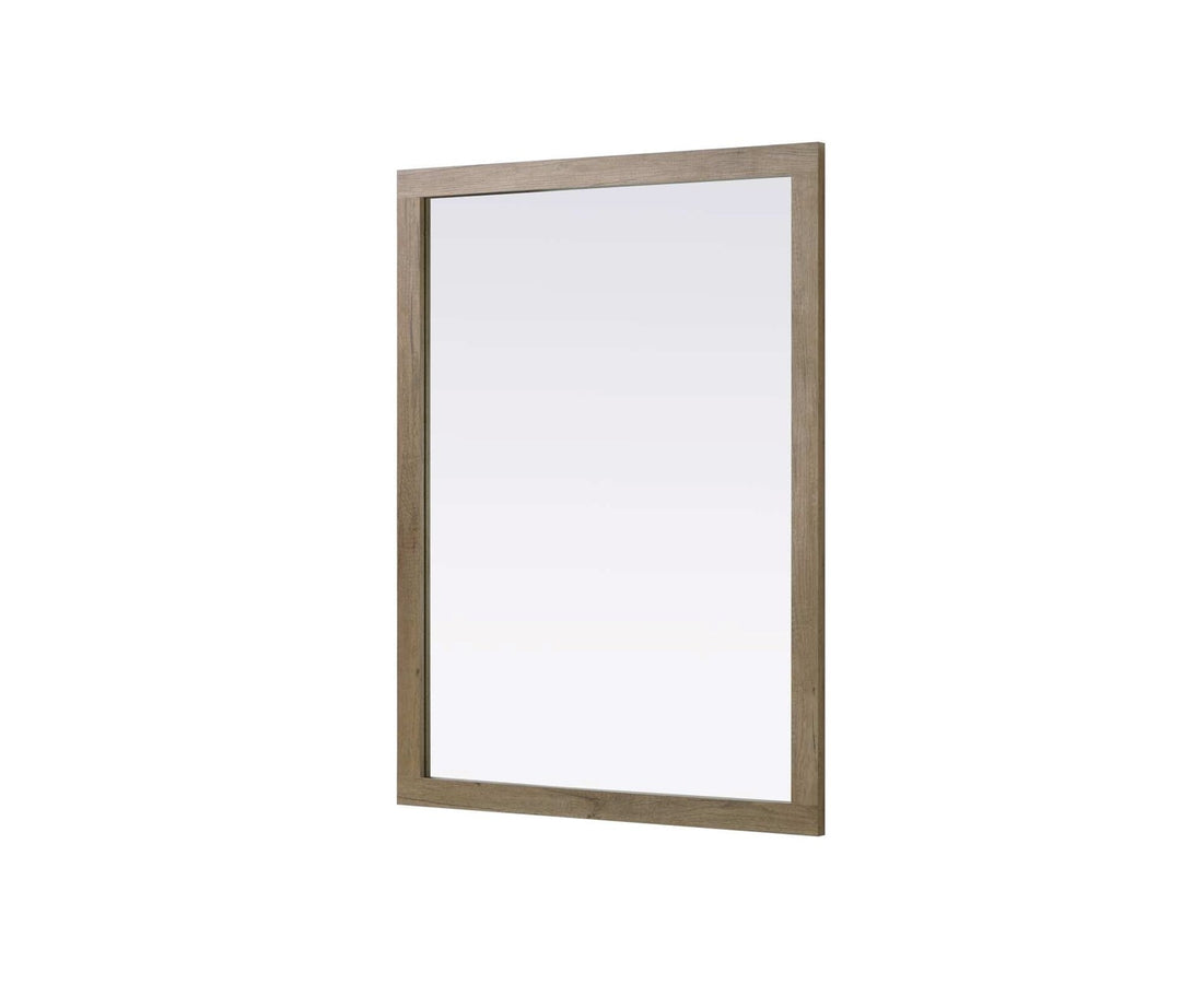 Noah Rectangle Wood Mirror 48 X 36 In Natural Oak